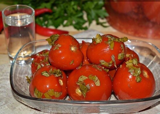 Квашеные соленые помидоры на зиму