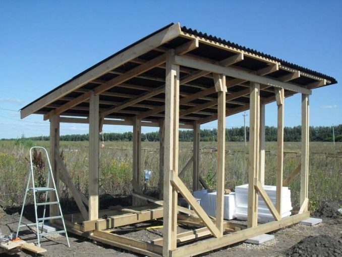 Как построить сарай на даче из досок