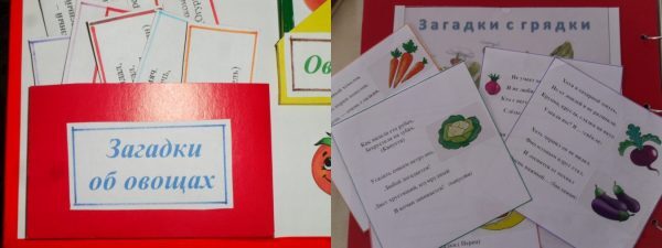 Загадки об овощах в конверте