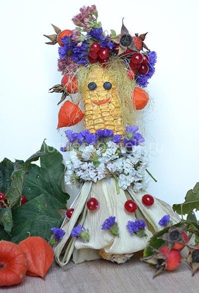 Поделка из кукурузы на праздник осени